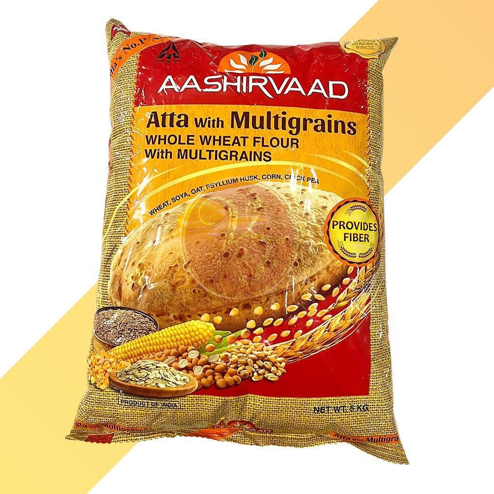 Atta with Multigrains - Aashirvaad - 5 kg | Zutaten | Village Foods