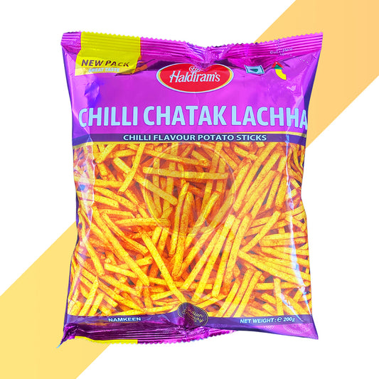 Chilli Chatak Lachha von Haldiram's (Würzige Kartoffel-Sticks) - 200 g