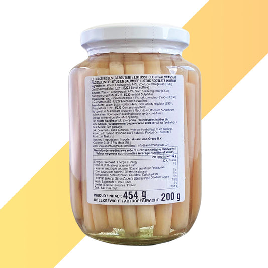 Eingelegte Junge Lotuswurzel von Cock Brand (Lotus Rootlet in Brine) - 200 g
