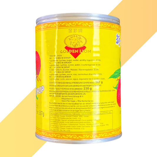 Eingelegte Litschis von Golden Lion (Lychees in Syrup) - 230 g