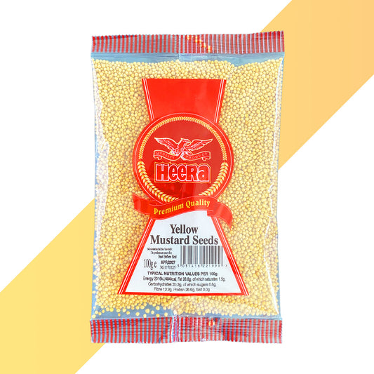 Gelbe Senfsamen von Heera (Yellow Mustard Seeds) - 100 g