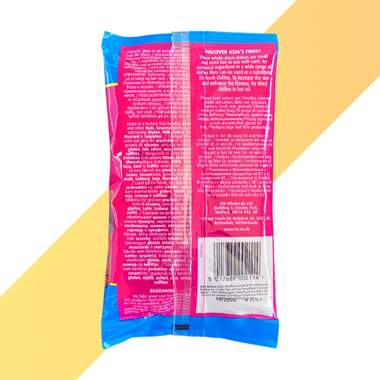 Getrocknete Chilis Extra Scharf von TRS (Whole Chillies Extra Hot) - 50 g
