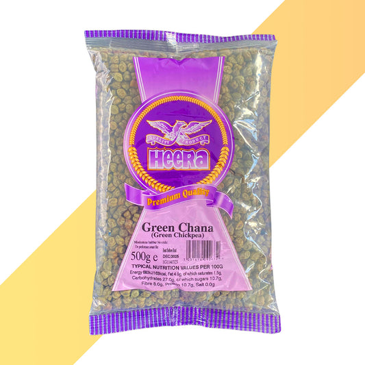 Grüne Kichererbsen von Heera (Green Chana - Green Chickpea) - 500 g