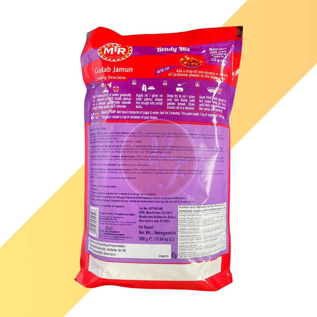 Gulab Jamun Mix von MTR (Fertigmischung für Gulab Jamun) [200 g - 500 g]