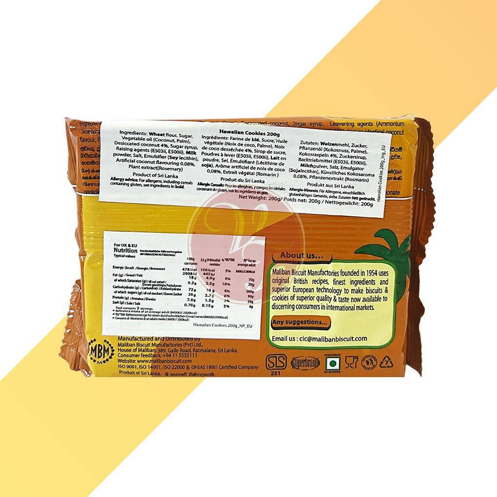 Hawaiian Cookies - Maliban - 200 g | Snacks | Village Foods