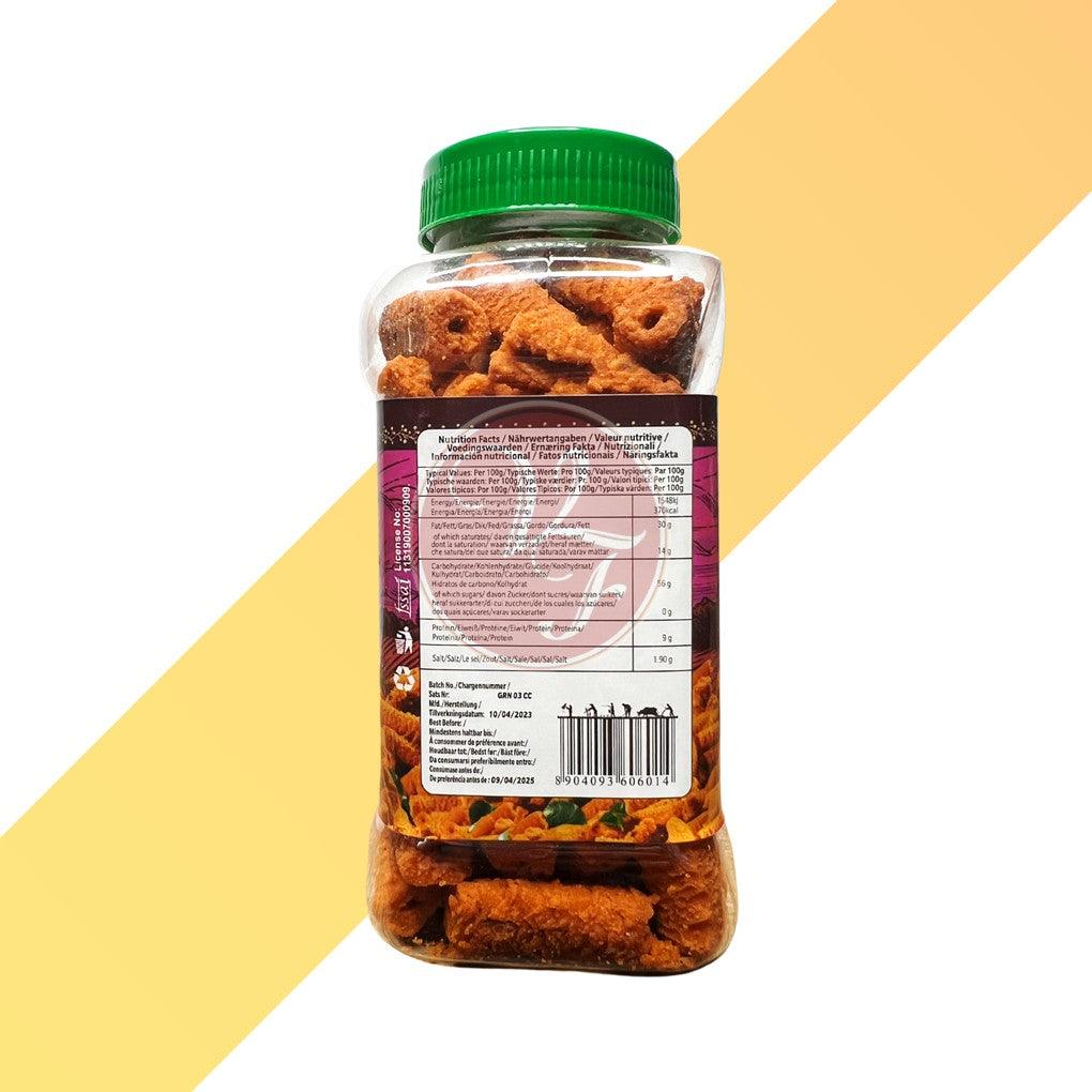 Indische Cracker mit Zwiebel - Onion Murukku - Gramarhein - 200 g | Snacks | Village Foods