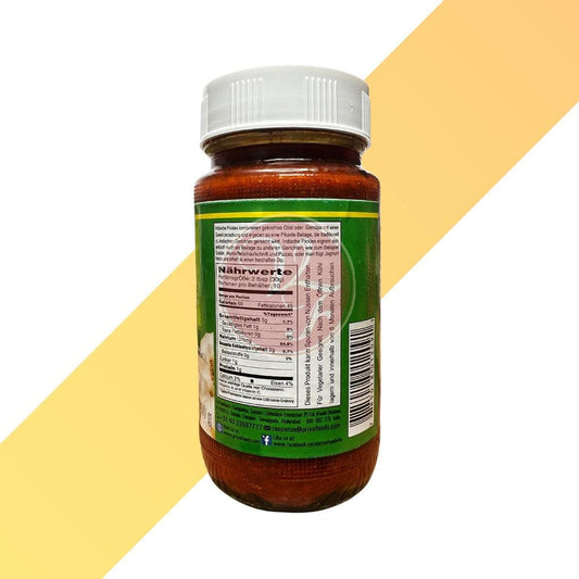 Indischer Knoblauch Pickle - Garlic Pickle - Priya - 300 g | Soßen & Pasten | Village Foods