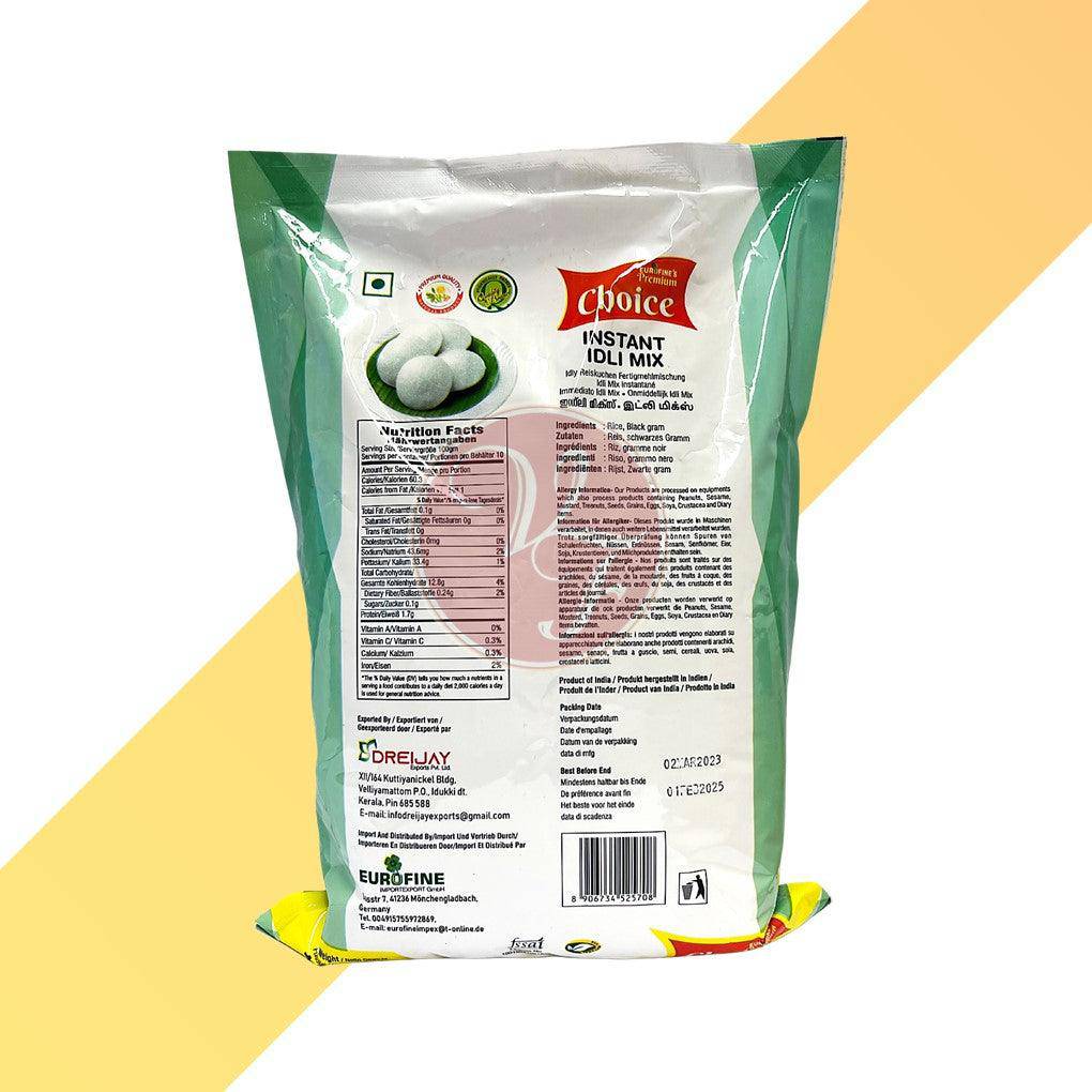 Instant Idly Mix - Eurofine's Premium Choice - 1 kg - Village Foods