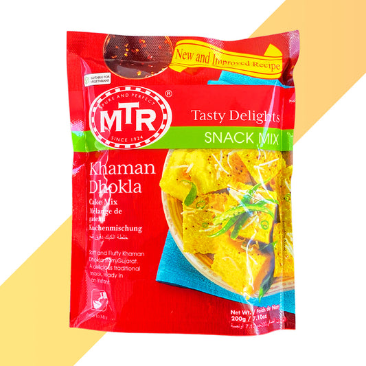 Khaman Dhokla Mix von MTR (Fertig-Mix für Kichererbsen-Kuchen) - 200 g