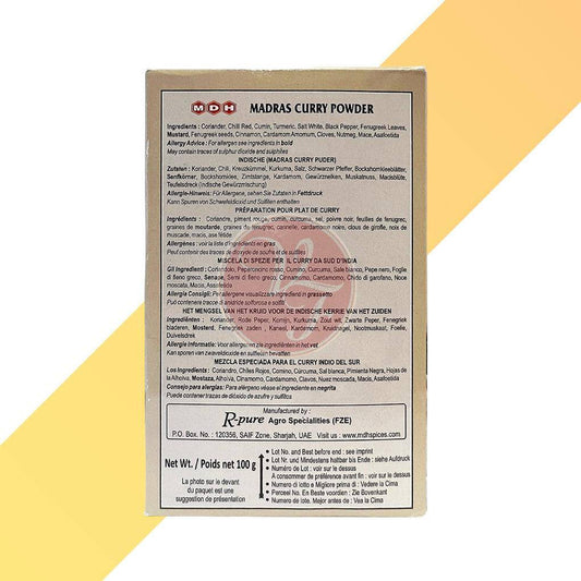 Madras Curry Powder - MDH - 100 g - Village Foods