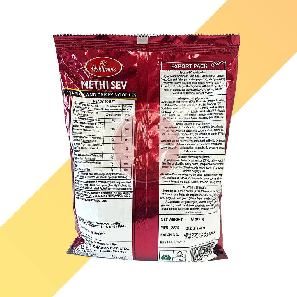 Methi Sev - Haldiram's - 200 g | Snacks | Village Foods