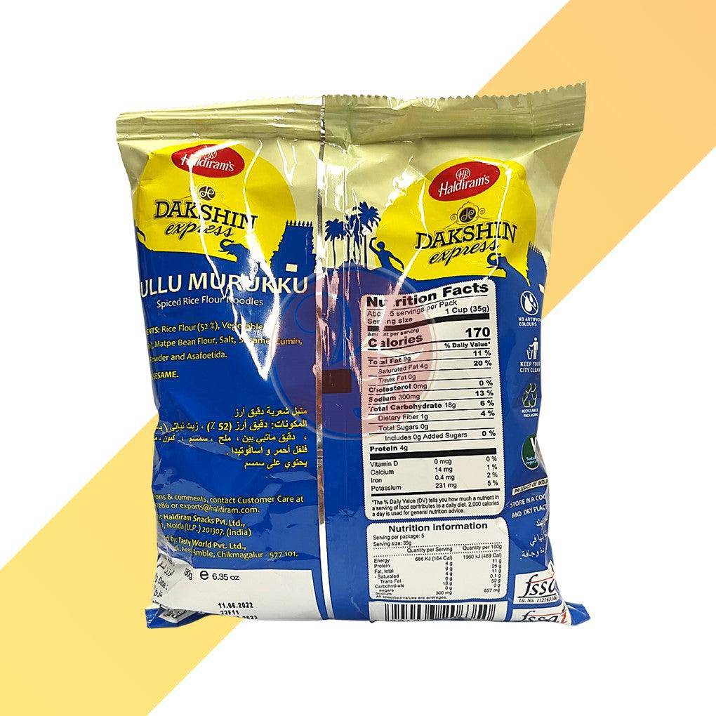 Mullu Murukku - Haldiram's - 180 g | Snacks | Village Foods