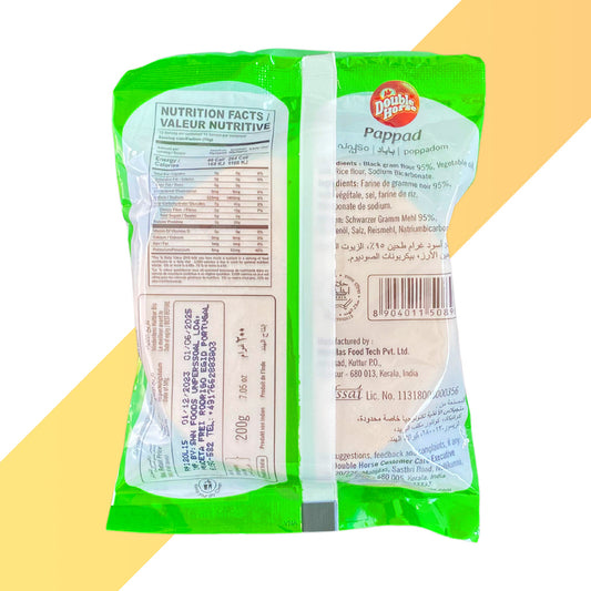 Papad von Double Horse (Papadam) - 200 g