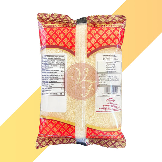 Ponni Raw Rice von Annam (Ponni Reis Roh) - 1 kg