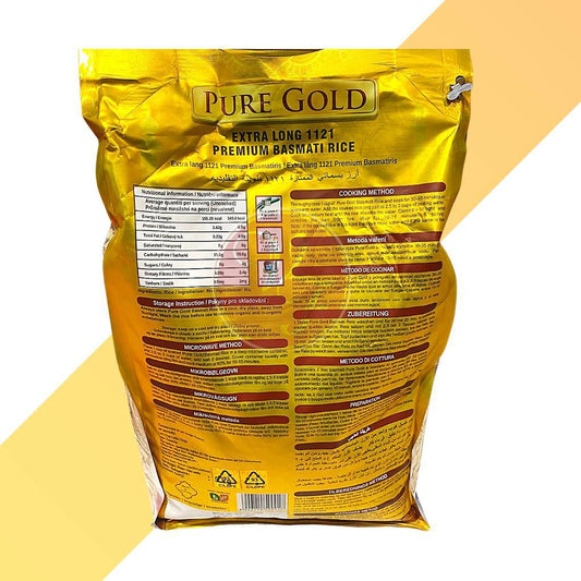 Premium Basmati Reis - Extra Long - Pure Gold - 5 kg | Reis | Village Foods