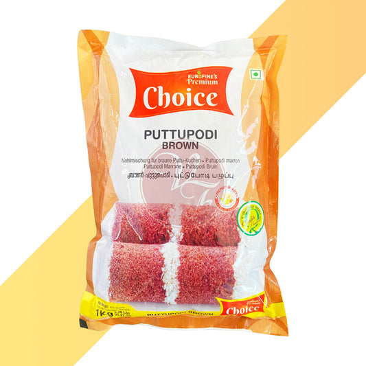 Puttupodi Brown von Eurofine's Premium Choice (Mehlmix für braune Puttu) - 1 kg