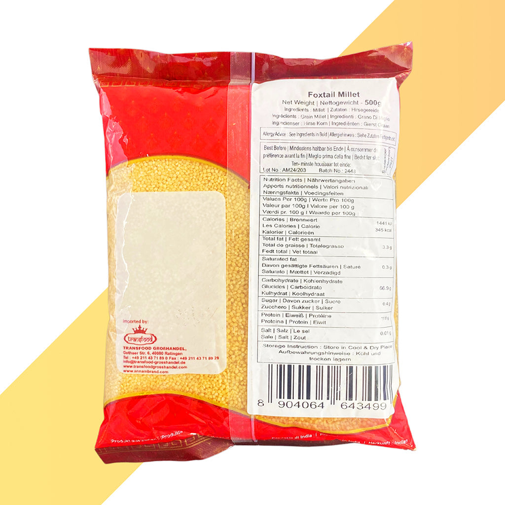 Rispenhirse von Annam (Foxtail Millet) - 500 g