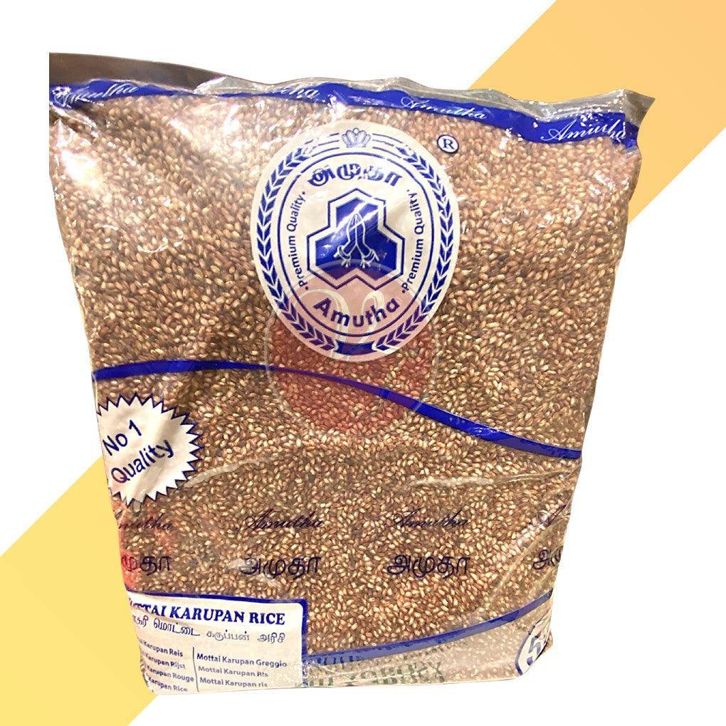 Roter vorgekochter Reis - Mottai Karupan - Amutha - 5 kg | Reis | Village Foods