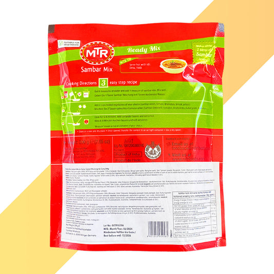 Sambar Mix von MTR (Fertig-Mix für Linsengericht) - 200 g