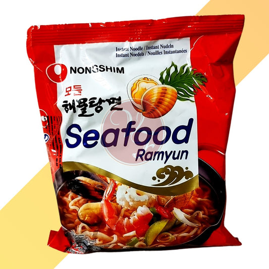 Seafood Ramyun von Nongshim (Instant-Meeresfrüchte-Ramen) - 125 g
