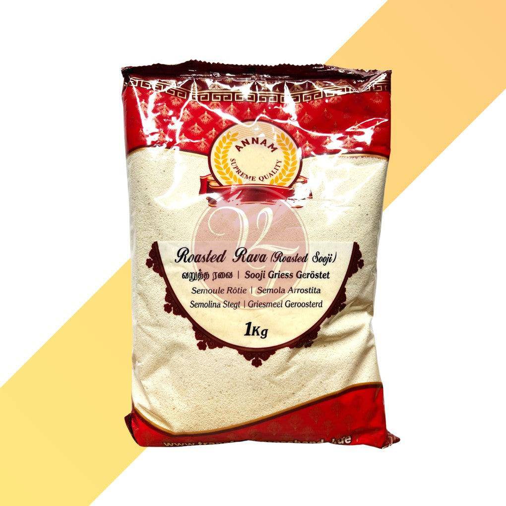 Sooji Griess Gerösted - Roasted Rava - Annam - 1 kg | Mehl & Getreide | Village Foods