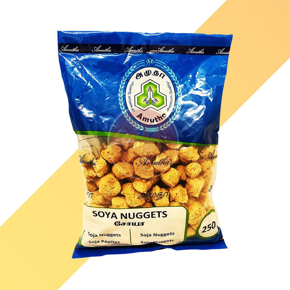 Soja-Nuggets (Groß) von Amutha (Soya Nuggets Large) - 250 g