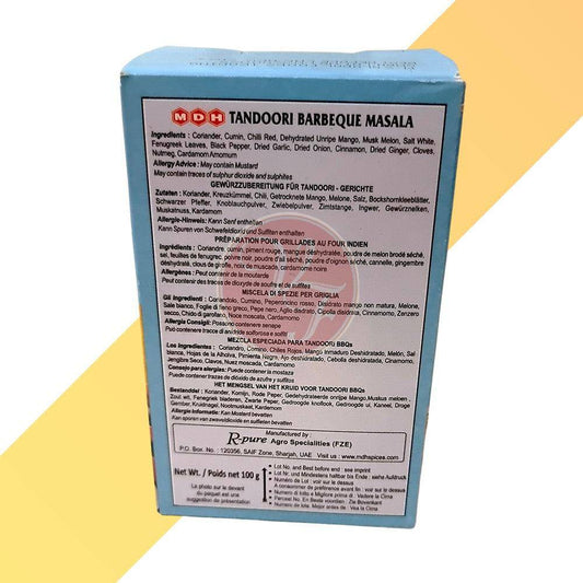 Tandoori Barbeque masala - MDH - 100 g - Village Foods