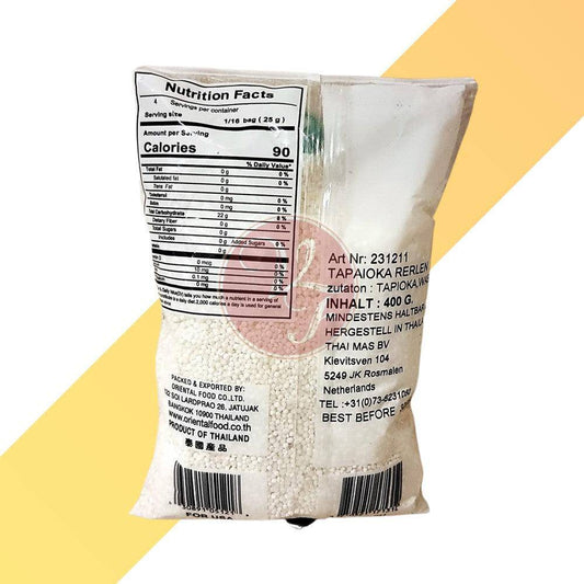 Tapiokaperlen - Tapioca Sabudana - Golden Chef - 400 g - Village Foods