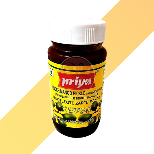 Vadu-Mango-Pickle von Priya (Baby-Mango-Pickle - Tender Mango Pickle) - 0,3 kg