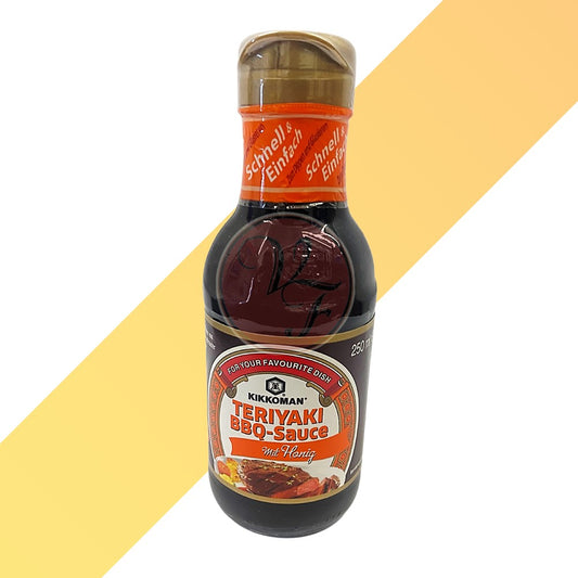 Teriyaki BBQ-Sauce von Kikkoman (mit Honig) - 250 ml