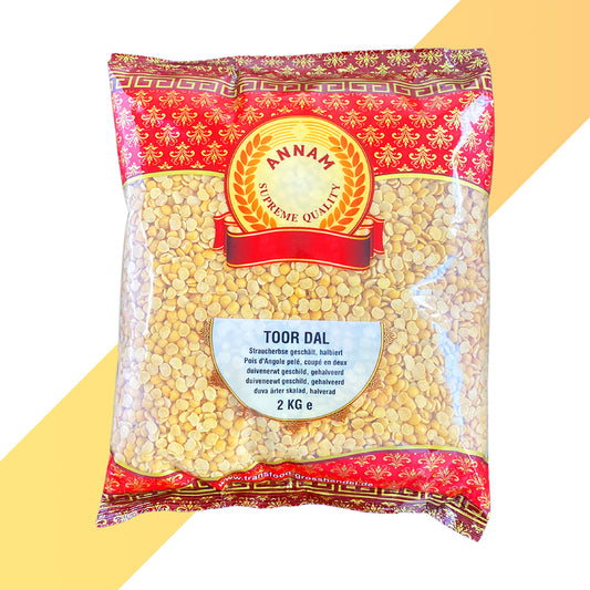 Toor Dal von Annam (Toorlinsen - Straucherbse) - 2 kg