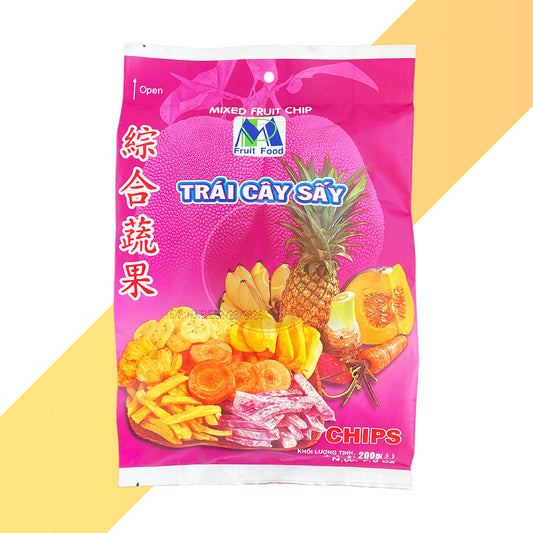 Trái cây sấy von Min Phat Food (Tropischer Trockenobst-Snack - Mixed Fruit Chip) - 200 g