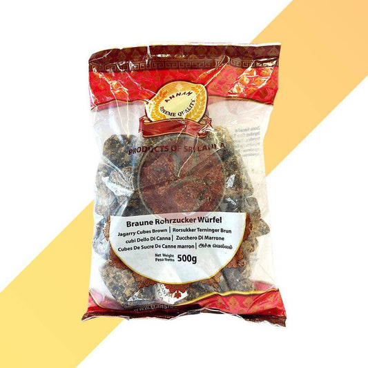 Jaggery Cubes Brown - Annam - 500 g | Zutaten | Village Foods